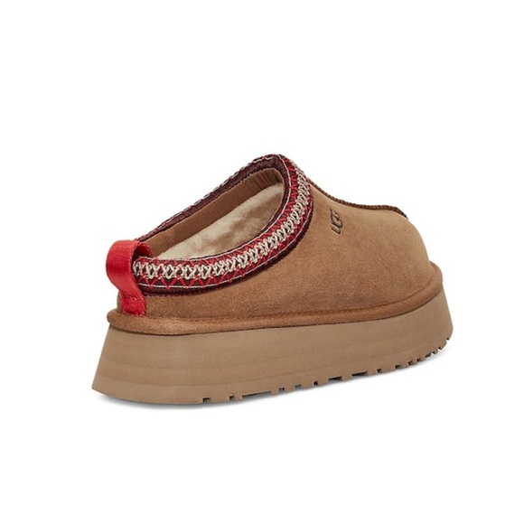 UGG Tazz Suede And Sheepskin Slippers, Chestnut, Size 8- NWT - Picture 10 of 13